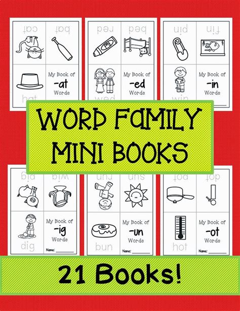 Free Printable Word Family Books
